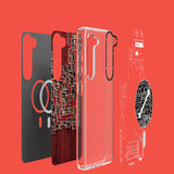 Galaxy S23 Plus Kılıf M-safe Şarj Özellikli YoungKit Technology Serisi Kapak