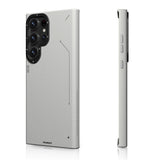 Galaxy S23 Ultra Kılıf M-safe Şarj Özellikli Basit Mat Deri Desenli Youngkit Tech Fashion Serisi Kapak