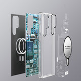 Galaxy S23 Ultra Kılıf M-safe Şarj Özellikli YoungKit Technology Serisi Kapak