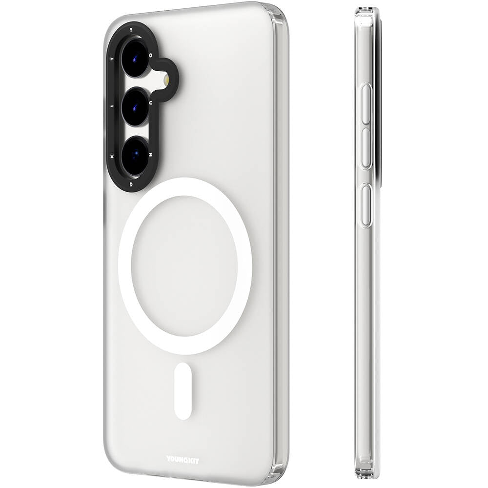 Galaxy S24 Kılıf M-safe Şarj Özellikli Youngkit Hidden Sand Serisi Kapak
