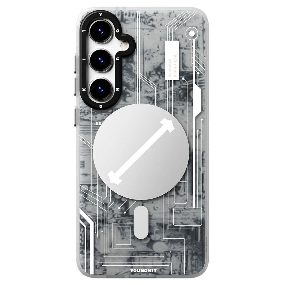 Galaxy S24 Plus Kılıf M-safe Şarj Özellikli YoungKit Technology Serisi Kapak