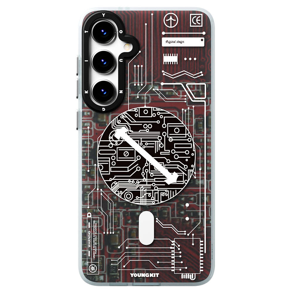 Galaxy S24 Plus Kılıf M-safe Şarj Özellikli YoungKit Technology Serisi Kapak