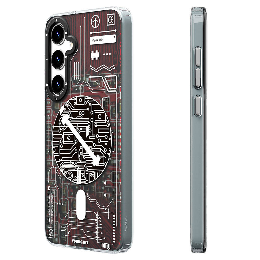 Galaxy S24 Plus Kılıf M-safe Şarj Özellikli YoungKit Technology Serisi Kapak