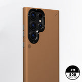 Galaxy S24 Ultra Kılıf M-safe Şarj Özellikli Basit Mat Deri Desenli Youngkit Tech Fashion Serisi Kapak