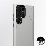 Galaxy S24 Ultra Kılıf M-safe Şarj Özellikli Basit Mat Deri Desenli Youngkit Tech Fashion Serisi Kapak