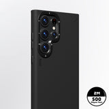 Galaxy S24 Ultra Kılıf M-safe Şarj Özellikli Basit Mat Deri Desenli Youngkit Tech Fashion Serisi Kapak