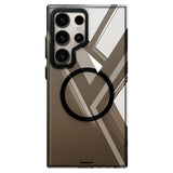 Galaxy S24 Ultra Kılıf M-safe Şarj Özellikli Sararmaya Karşı Dayanıklı Youngkit Clear Crystal Serisi Kapak
