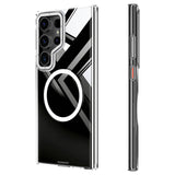 Galaxy S24 Ultra Kılıf M-safe Şarj Özellikli Sararmaya Karşı Dayanıklı Youngkit Clear Crystal Serisi Kapak