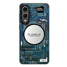 Galaxy S25 Edge Kılıf M-safe Uyumlu Youngkit Technology Serisi Kapak Mavi