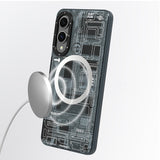 Galaxy S25 Edge Kılıf M-safe Uyumlu Youngkit Technology Serisi Kapak Gri