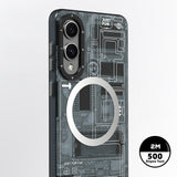 Galaxy S25 Edge Kılıf M-safe Uyumlu Youngkit Technology Serisi Kapak Gri