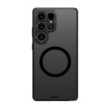 Galaxy S25 Ultra Kılıf M-safe Şarj Özellikli Cam Arka Yüzey TPU Youngkit Gemstone Serisi Kapak