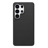 Galaxy S26 Ultra Kılıf M-safe Uyumlu Basit Mat Deri Desenli Youngkit Tech Fashion Serisi Kapak Siyah