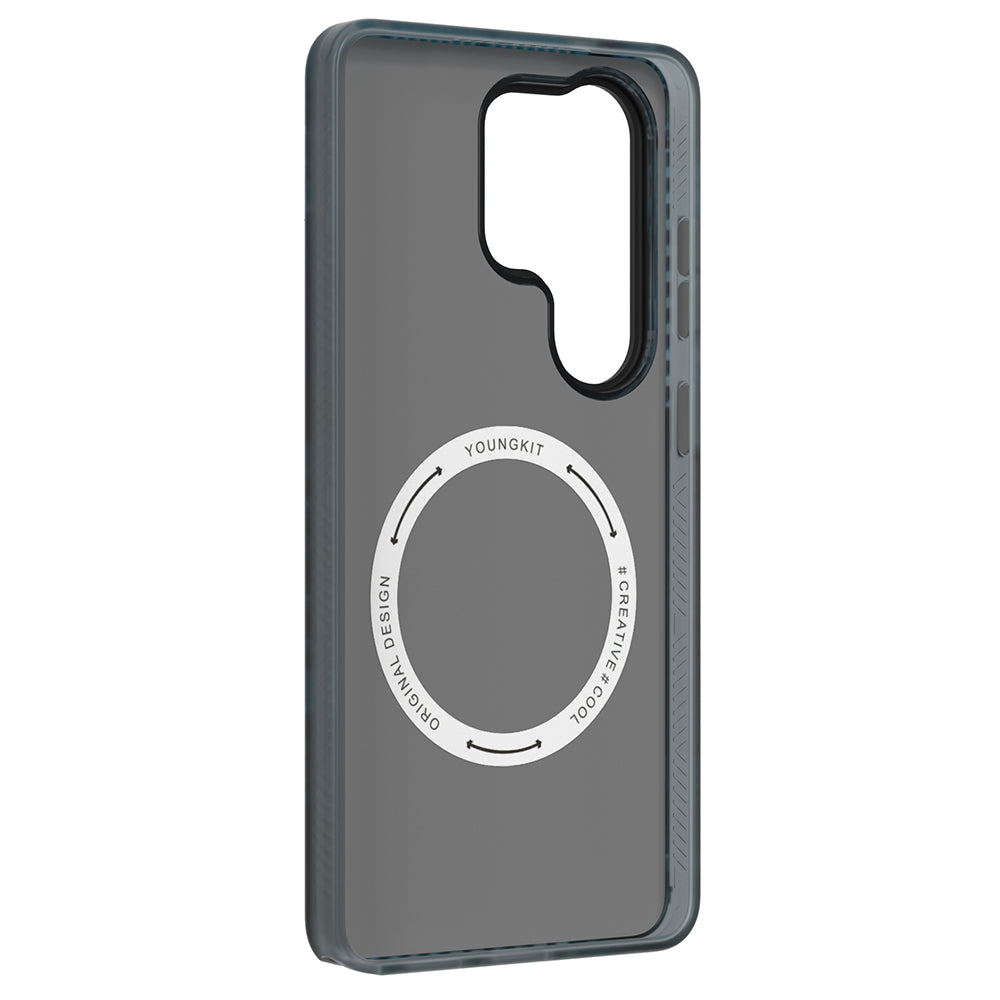 Galaxy S26 Ultra Kılıf M-safe Uyumlu Youngkit 360 Derece Technology Serisi Kapak Siyah