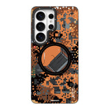 Galaxy S26 Ultra Kılıf M-Safe Uyumlu Youngkit Camouflage Sykell Serisi Kapak Turuncu