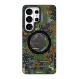 Galaxy S26 Ultra Kılıf M-Safe Uyumlu Youngkit Camouflage Sykell Serisi Kapak Yeşil