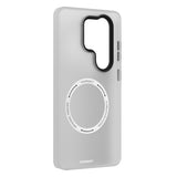 Galaxy S26 Ultra Uyumlu Kılıf M-safe Şarj Özellikli Youngkit Hidden Sand Serisi Kapak Beyaz