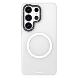 Galaxy S26 Ultra Uyumlu Kılıf M-safe Şarj Özellikli Youngkit Hidden Sand Serisi Kapak Beyaz