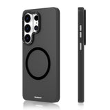 Galaxy S26 Ultra Uyumlu Kılıf M-safe Şarj Özellikli Youngkit Hidden Sand Serisi Kapak Siyah
