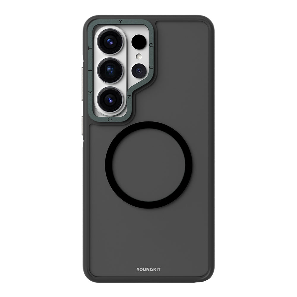 Galaxy S26 Ultra Kılıf M-safe Uyumlu Youngkit Rock Sand Serisi Kapak Siyah