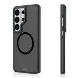 Galaxy S26 Ultra Kılıf M-safe Uyumlu Youngkit Rock Sand Serisi Kapak Siyah