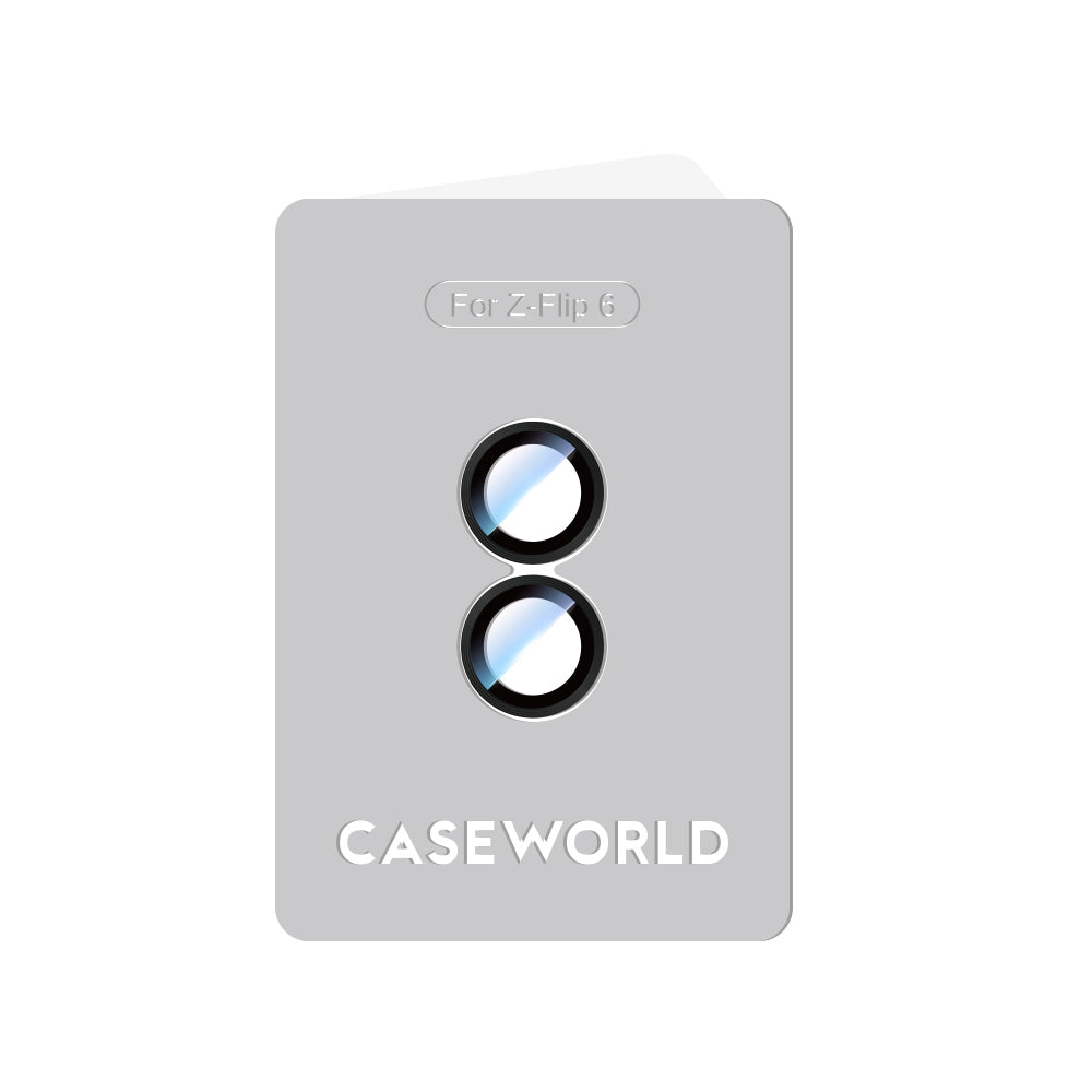 Galaxy Z Flip 6 Uyumlu CaseWorld Alloy Serisi Oleofobik Anti Reflective Kamera Lens Koruyucu Siyah