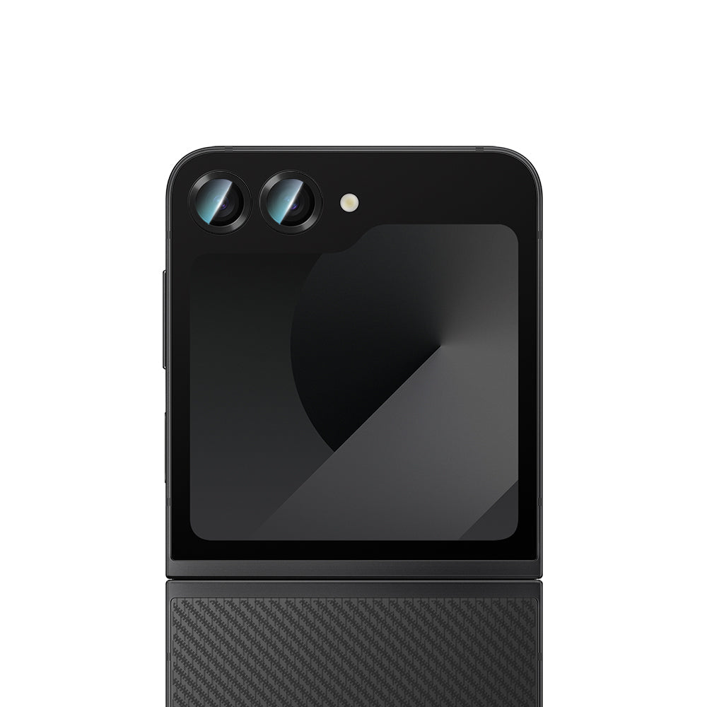 Galaxy Z Flip 6 Uyumlu CaseWorld Alloy Serisi Oleofobik Anti Reflective Kamera Lens Koruyucu Siyah