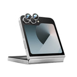Galaxy Z Flip 6 Uyumlu CaseWorld Alloy Serisi Oleofobik Anti Reflective Kamera Lens Koruyucu Gümüş