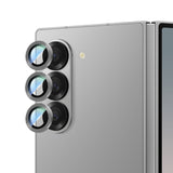 Galaxy Z Fold 6 Uyumlu CaseWorld Alloy Serisi Oleofobik Anti Reflective Kamera Lens Koruyucu Gümüş