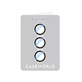 Galaxy Z Fold 6 Uyumlu CaseWorld Alloy Serisi Oleofobik Anti Reflective Kamera Lens Koruyucu Gümüş