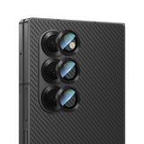 Galaxy Z Fold 6 Uyumlu CaseWorld Alloy Serisi Oleofobik Anti Reflective Kamera Lens Koruyucu Siyah