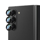 Galaxy Z Fold 6 Uyumlu CaseWorld Alloy Serisi Oleofobik Anti Reflective Kamera Lens Koruyucu Siyah
