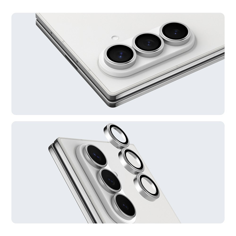 Galaxy Z Fold 7 Youngkit Alloy Original Parlama Önleyici Kamera Lens Koruyucu Aparatlı