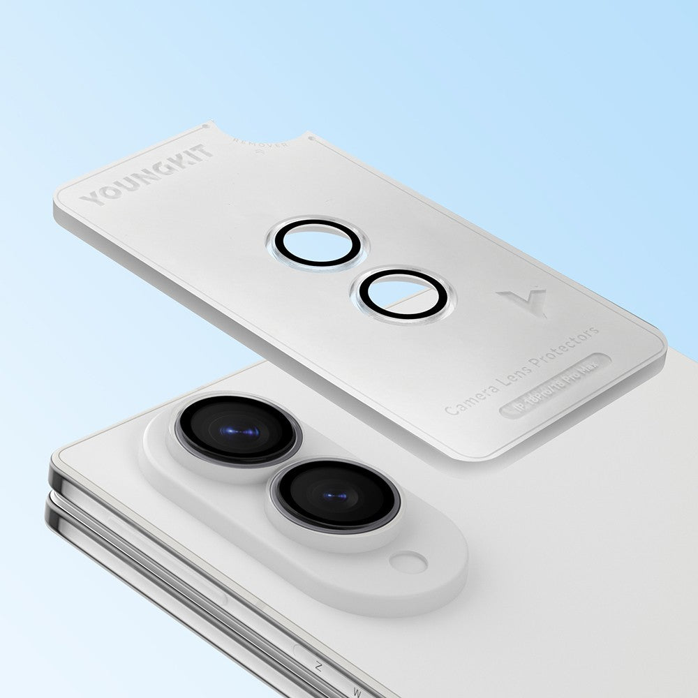 Galaxy Z Fold 8 Youngkit Alloy Original Parlama Önleyici Kamera Lens Koruyucu Aparatlı