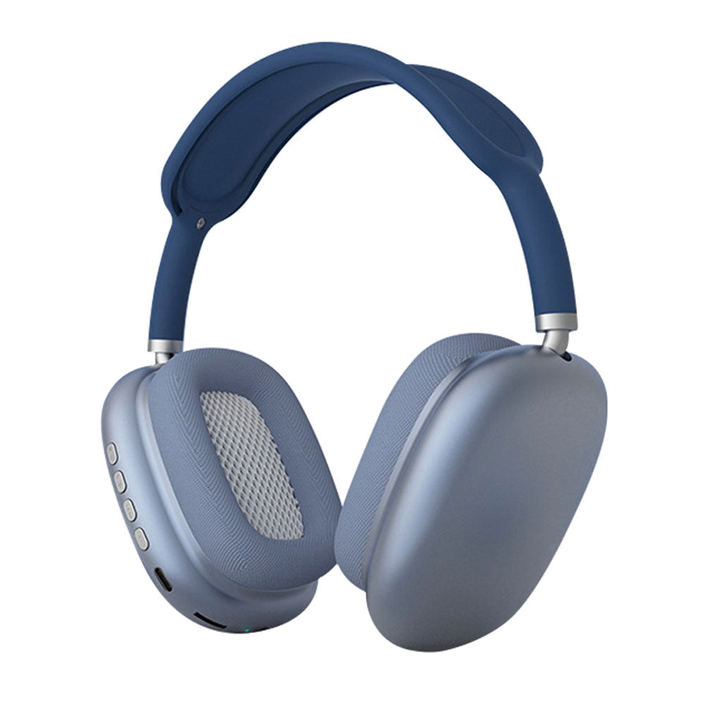 Lapas P10 Hi-Fi Ses Kalitesi Ayarlanabilir ve Katlanabilir Kulak Üstü Bluetooth Kulaklık Mavi