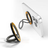 Youngkit Parmak Ring Stand Magnetik 360 Derece Dönebilen Double Ring Serisi Turuncu
