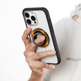 Youngkit Parmak Ring Stand Magnetik 360 Derece Dönebilen Double Ring Serisi Turuncu