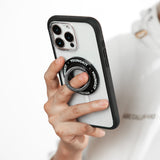 Youngkit Parmak Ring Stand Magnetik 360 Derece Dönebilen Double Ring Serisi Siyah