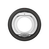 Youngkit Magnetik 360 Derece Dönebilen Dual Fold Rotating Serisi Parmak Ring Stand Siyah