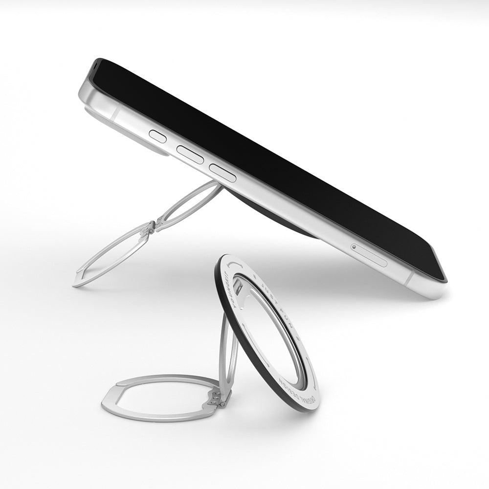 Youngkit Magnetik 360 Derece Dönebilen Dual Fold Rotating Serisi Parmak Ring Stand Siyah