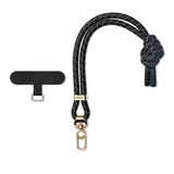 Youngkit YQ002 Yansıtıcı Şerit Desenli Cep Telefonu Bilek Askı İpi Siyah