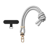 Youngkit YQ002 Yansıtıcı Şerit Desenli Cep Telefonu Bilek Askı İpi Gri